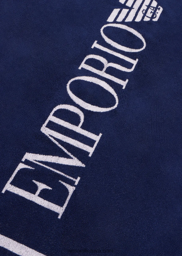 moterysArmani kilpinis paplūdimio rankšluostis su dideliu logotipu 02482X25