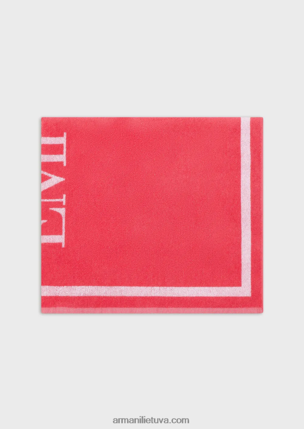 moterysArmani kilpinis paplūdimio rankšluostis su dideliu logotipu 02482X27