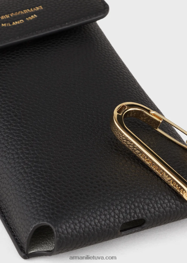 moterys juodas Armani elnio rašto myea telefono dėklas 02482X882