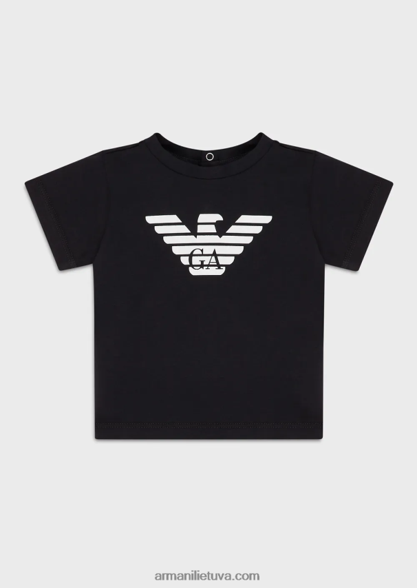 berniukasArmani Pima-jersey marškinėliai su logotipu 02482X2670