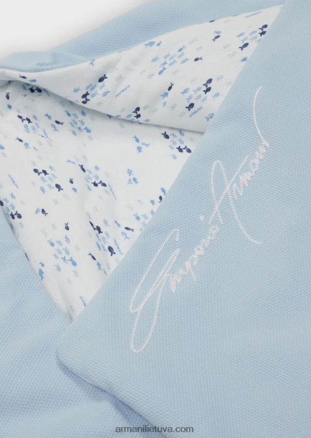 berniukasArmani Pique-jersey miegmaišis su firminio logotipo siuvinėjimu 02482X2695