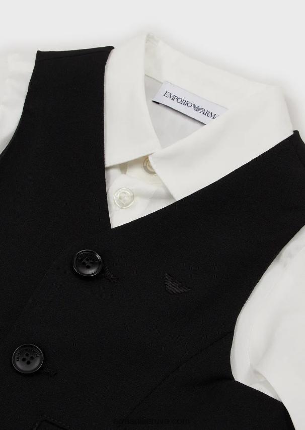 berniukasArmani apranga su marškinių liemene ir kelnėmis 02482X2673