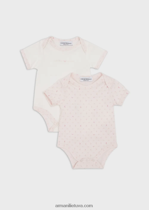 berniukasArmani dovanų rinkinys iš dviejų kombinezonų su visapusišku op-art ereliu 02482X2720