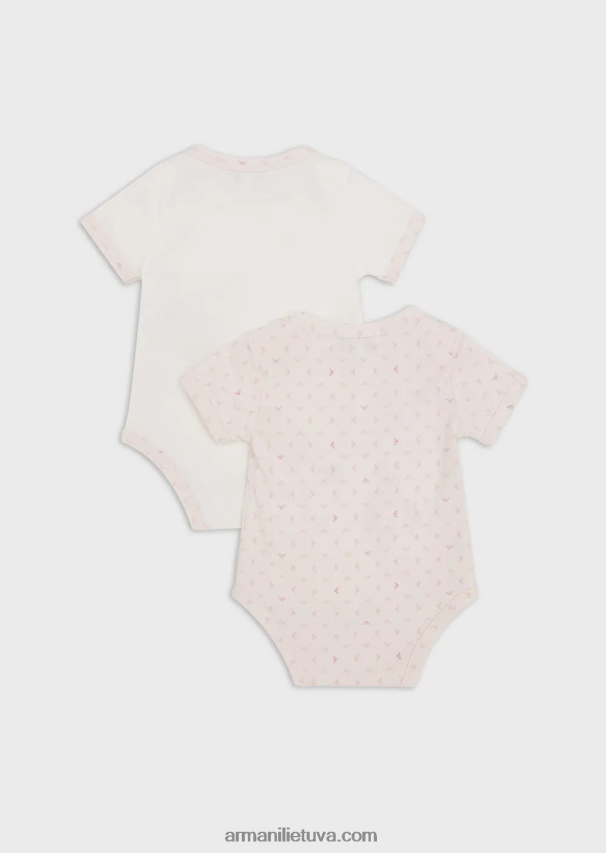 berniukasArmani dovanų rinkinys iš dviejų kombinezonų su visapusišku op-art ereliu 02482X2720