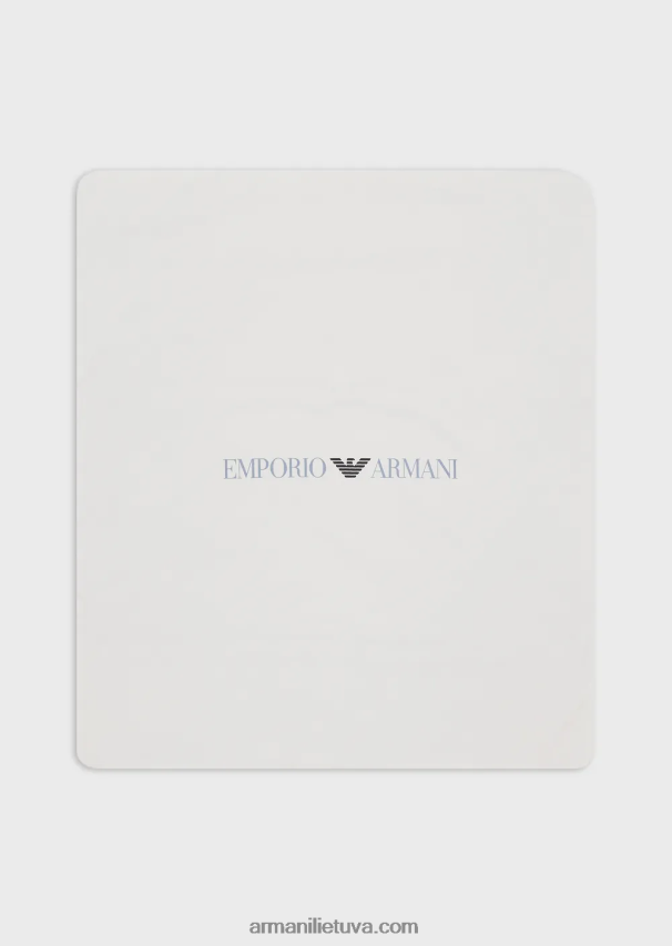 berniukasArmani dvipusė antklodė su op-art logotipu ir ereliais 02482X2721