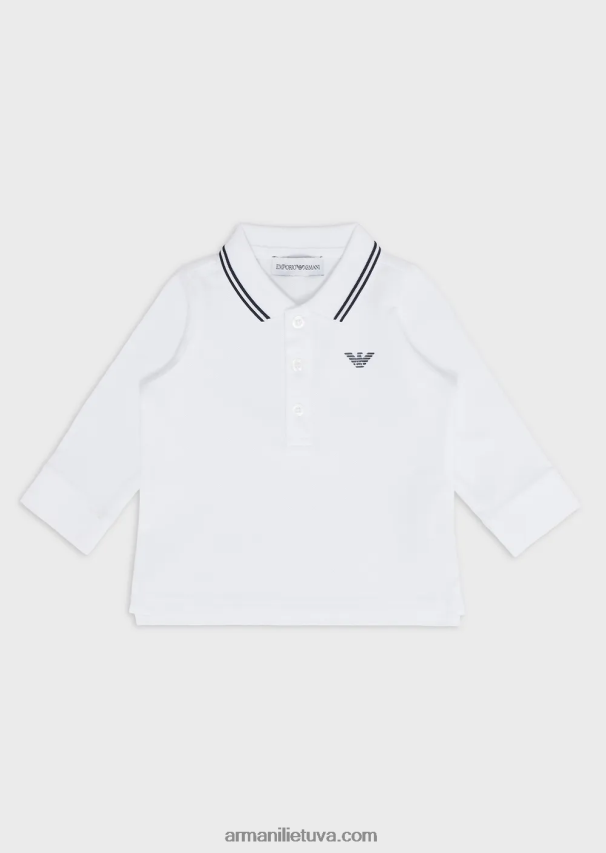 berniukasArmani ilgomis rankovėmis tamprūs polo marškinėliai 02482X2676