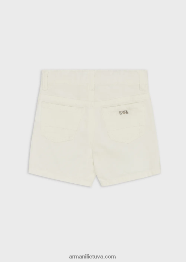 berniukas baltas Armani drabužiais dažyti jaučio šortai 02482X2701