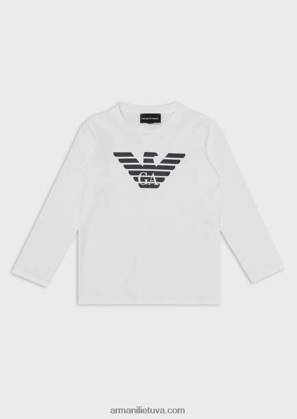 berniukasArmani Pima-jersey megztinis su logotipu 02482X2475