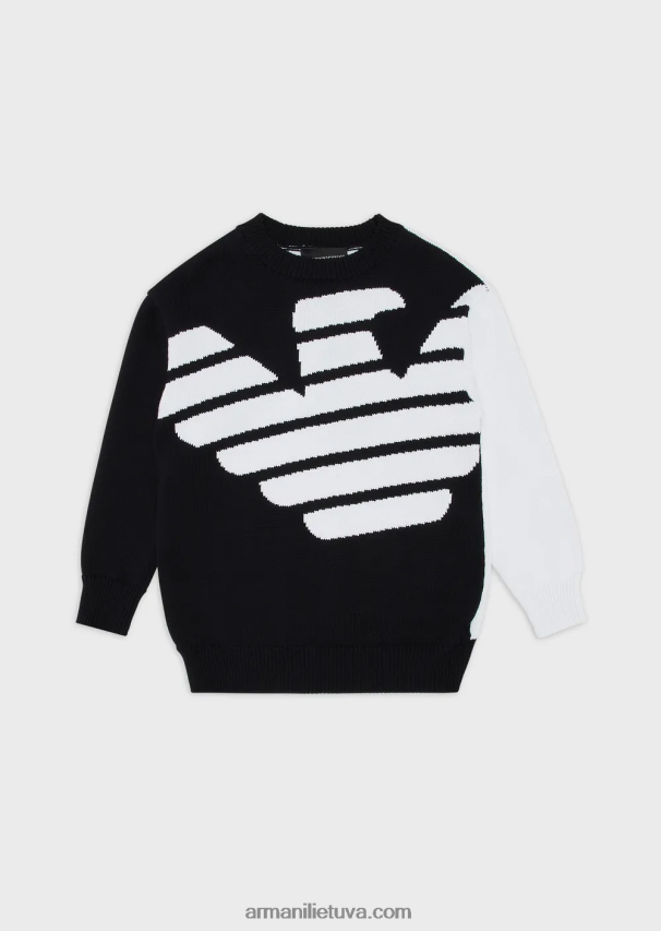 berniukasArmani džemperis su žakardo negabaričiu ereliu 02482X2430