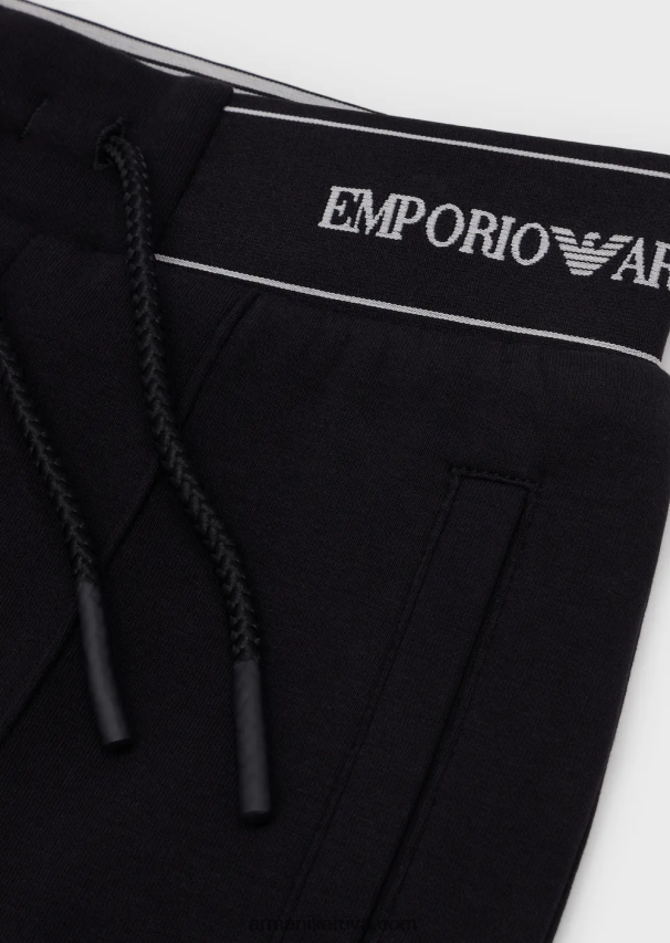 berniukas tamsiai mėlyna Armani dvigubo trikotažo bėgikai su logotipu 02482X2432