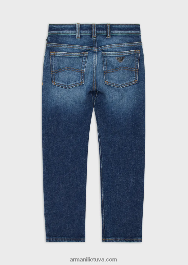 berniukas tamsiai mėlyna Armani j45 elastingi džinsai 02482X2438