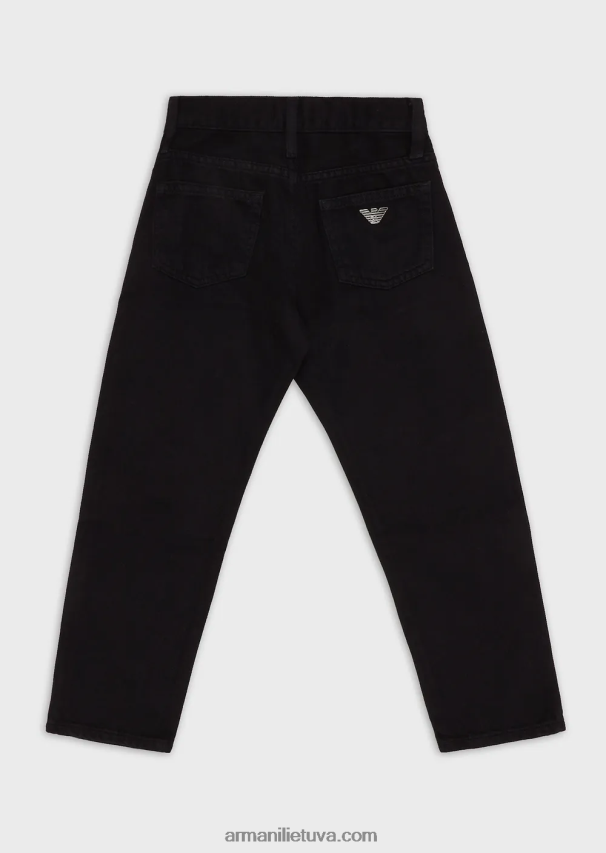 berniukas tamsiai mėlyna Armani j75 drabužiais dažyti bull džinsai 02482X2465