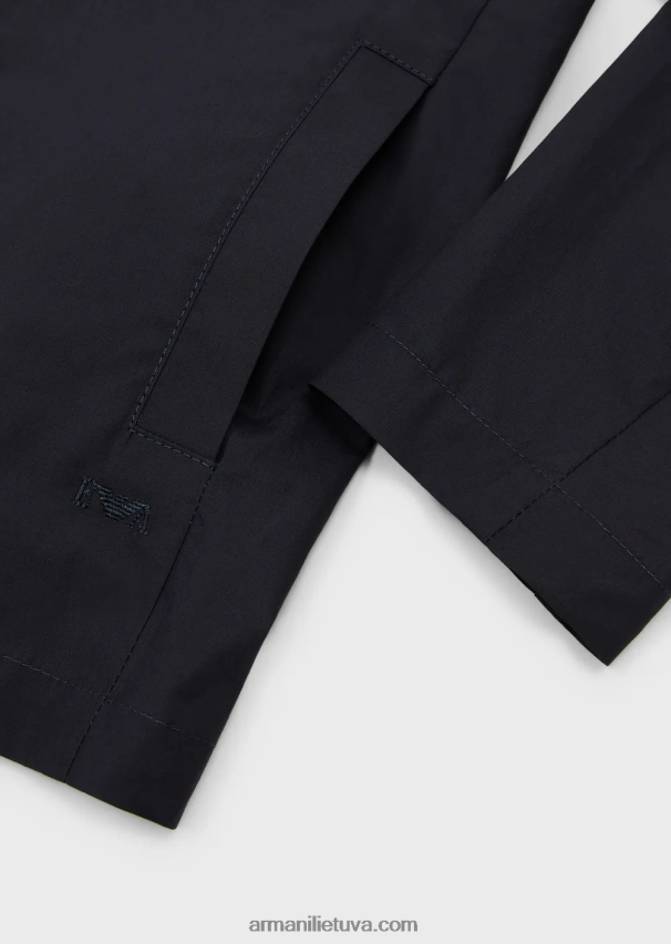 berniukas tamsiai mėlyna Armani vienaeilis švarkas su atlapais 02482X2455