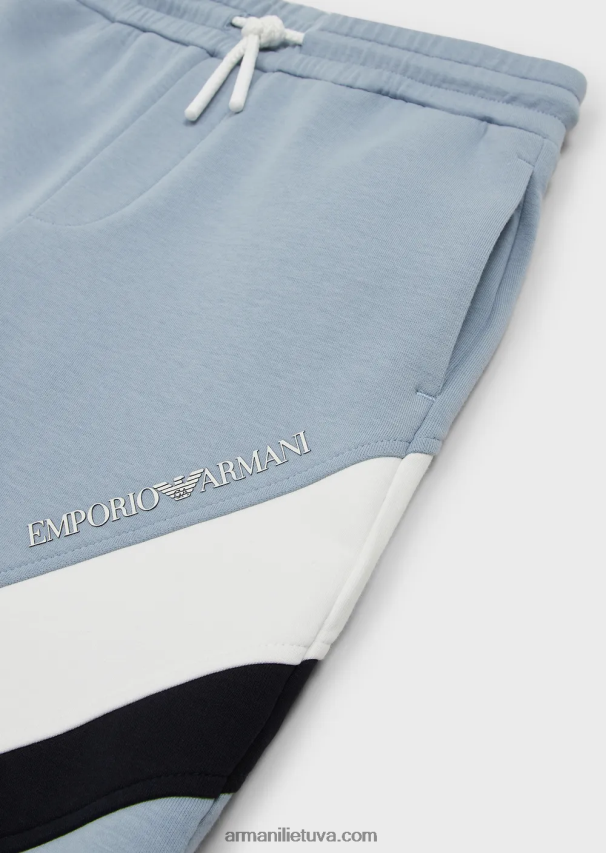 berniukas žydros spalvos Armani Dvigubi raišteliai su raišteliu su spalvinėmis detalėmis 02482X2431