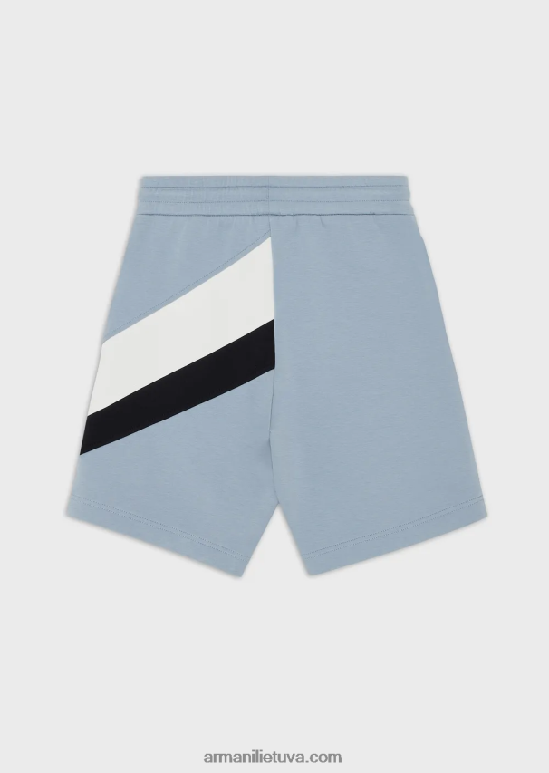 berniukas žydros spalvos Armani Dvigubi raišteliai su raišteliu su spalvinėmis detalėmis 02482X2431