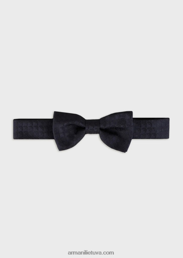 berniukasArmani gryno šilko peteliškė su žakardo ereliu 02482X2511