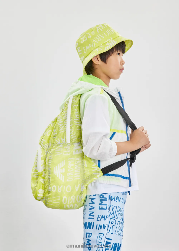 berniukasArmani nailoninė skrybėlė su užrašu „ea crew“. 02482X2503
