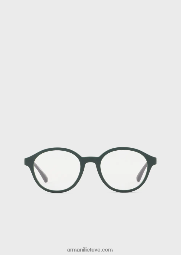 berniukas Verde scuro 1 Armani apvalūs akiniai 02482X2499