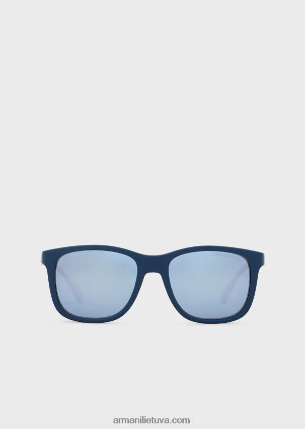 berniukas mėlyna Armani kvadratiniai akiniai nuo saulės 02482X2491