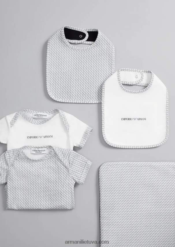 merginaArmani dovanų rinkinys iš dviejų kombinezonų su visapusišku op-art ereliu 02482X2638