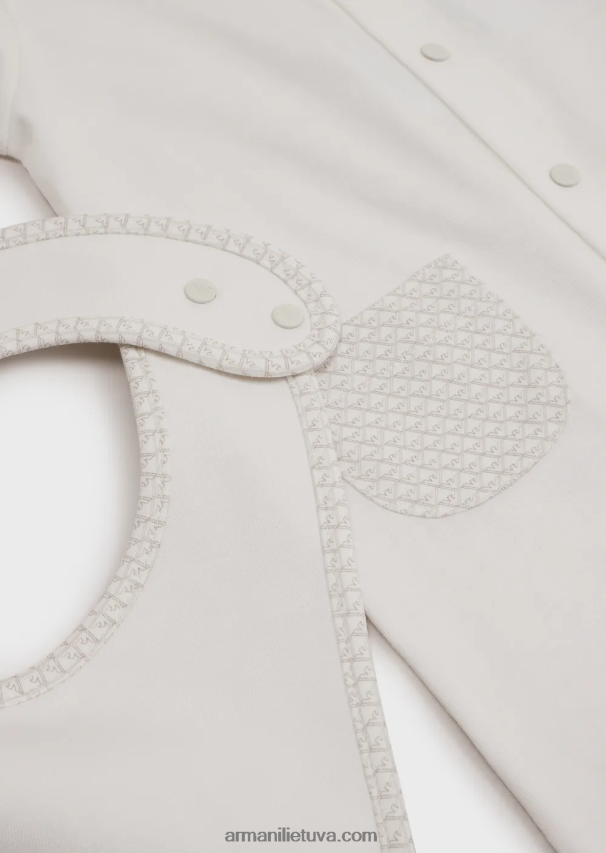 merginaArmani dovanų rinkinys, sudarytas iš op-art erelio seilinukų ir batono 02482X2642