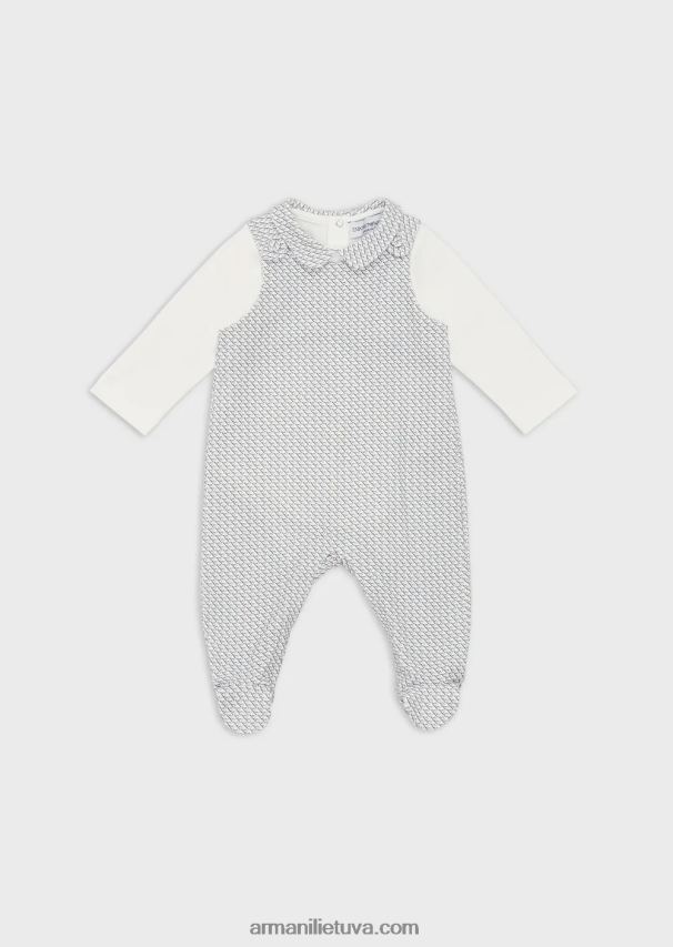 merginaArmani dovanų rinkinys, susidedantis iš op-art erelio marškinėlio ir bodžio 02482X2631