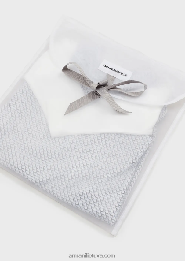 merginaArmani dovanų rinkinys, susidedantis iš op-art erelio marškinėlio ir bodžio 02482X2632