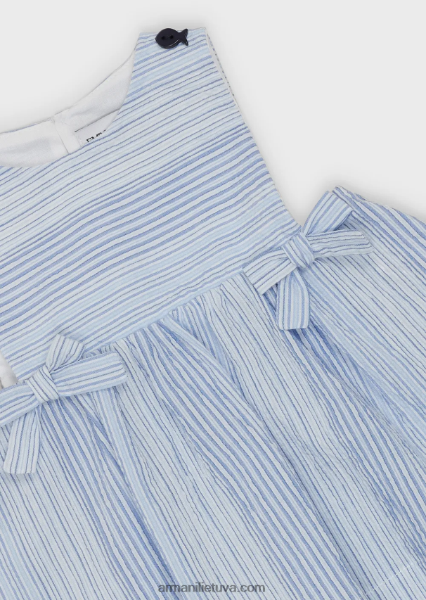 merginaArmani dryžuotos pajūrio rašto suknelės ir šortų komplektas 02482X2656