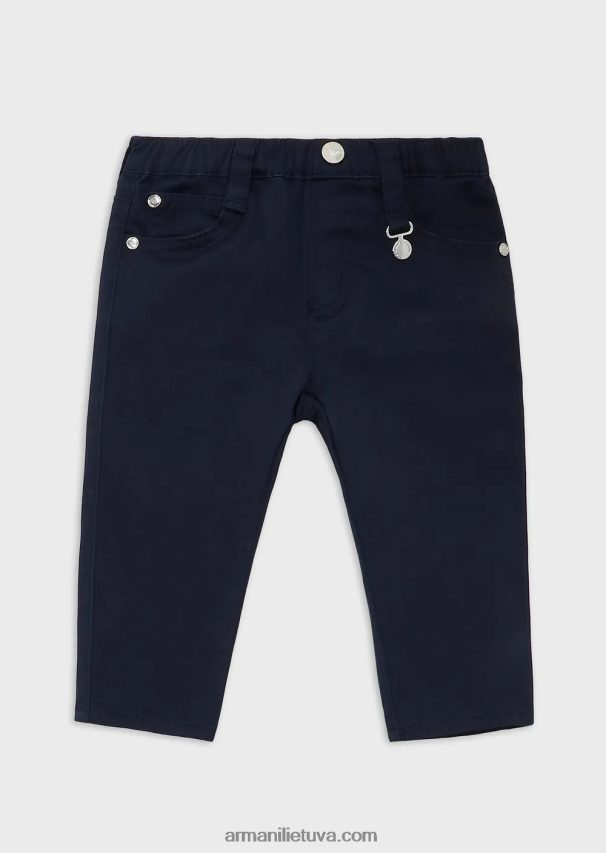 merginaArmani medvilninės gabardino kelnės 02482X2622