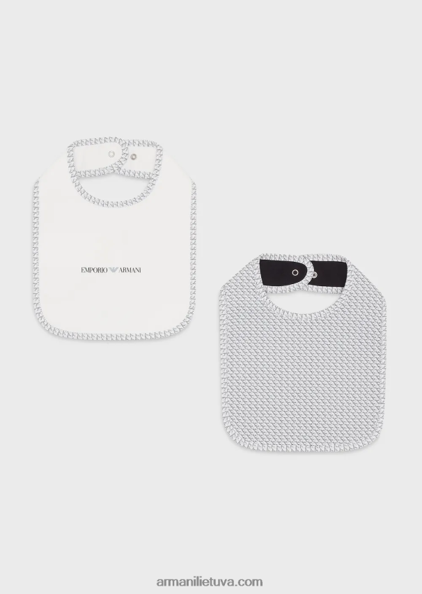 merginaArmani dviejų seilinukų rinkinys su op-art ereliais 02482X2626