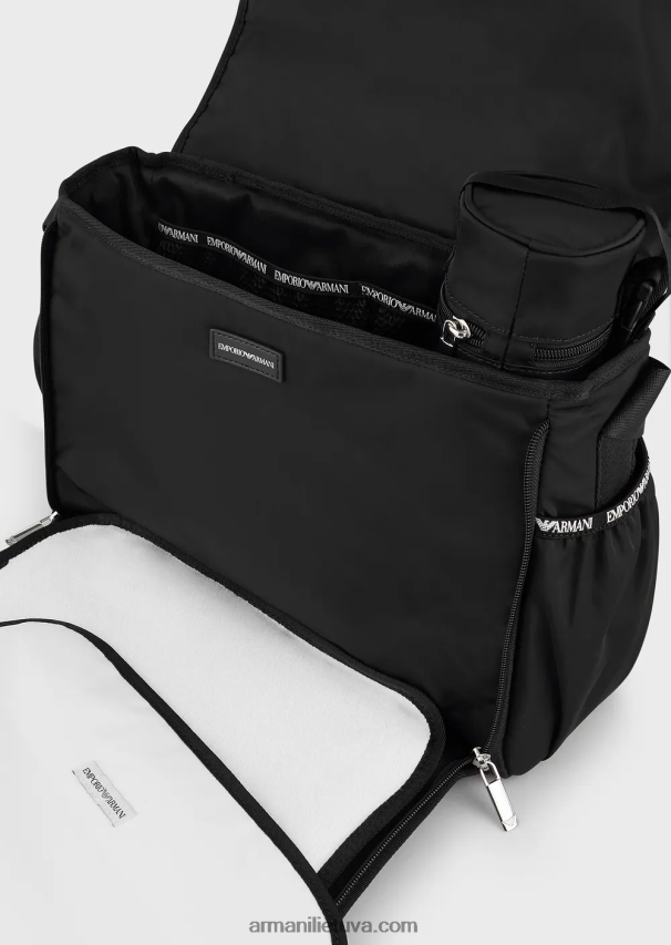 mergina juodas Armani mumijos krepšio rinkinys su erelio lėkšte 02482X2668