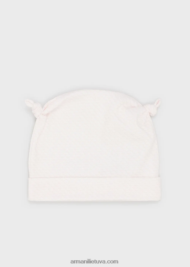 mergina modelis Armani mazgas beanie su op-art ereliais 02482X2628