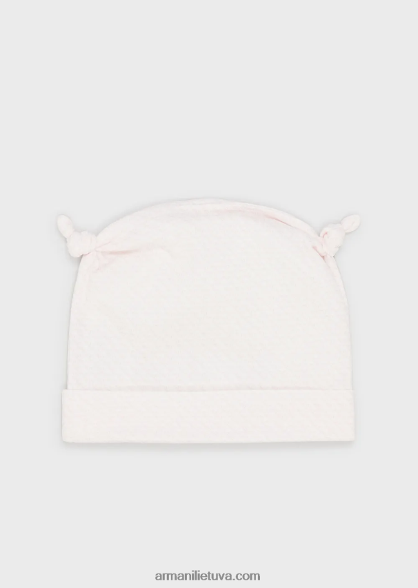 mergina modelis Armani mazgas beanie su op-art ereliais 02482X2628