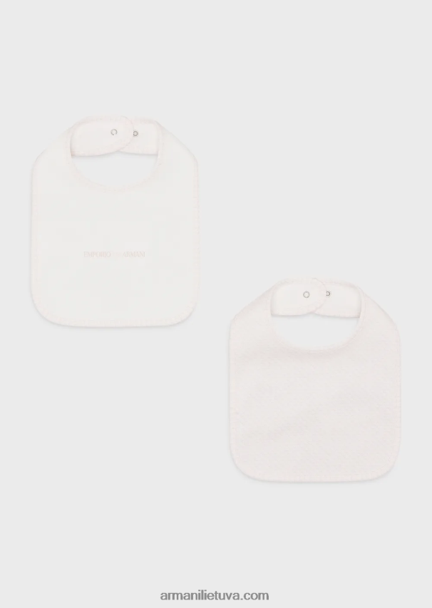 mergina rožinis Armani dviejų seilinukų rinkinys su op-art ereliais 02482X2625