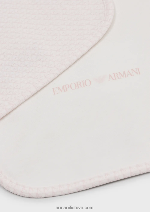 mergina rožinis Armani dviejų seilinukų rinkinys su op-art ereliais 02482X2625