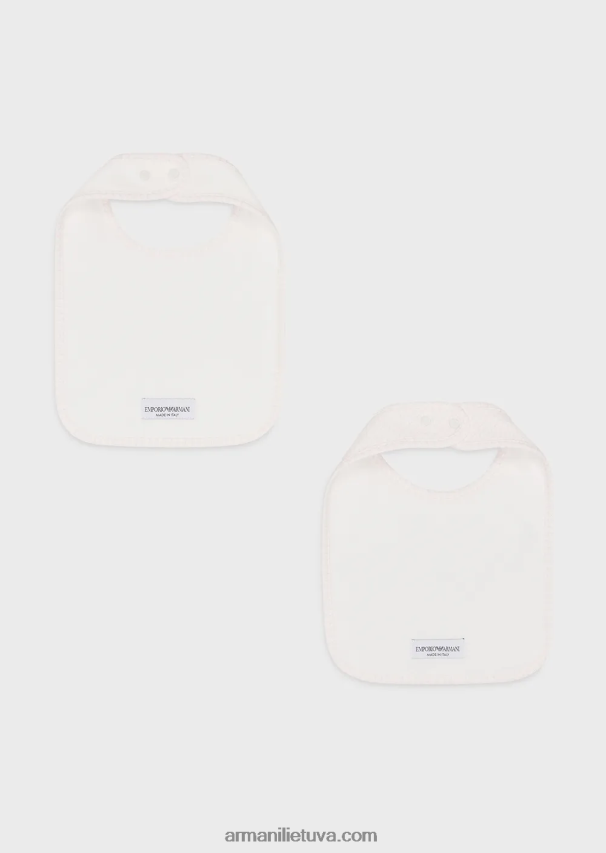 mergina rožinis Armani dviejų seilinukų rinkinys su op-art ereliais 02482X2625