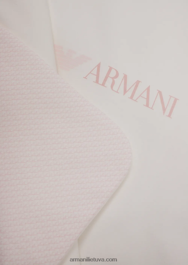 mergina rožinis Armani dvipusė antklodė su op-art ereliais 02482X2640