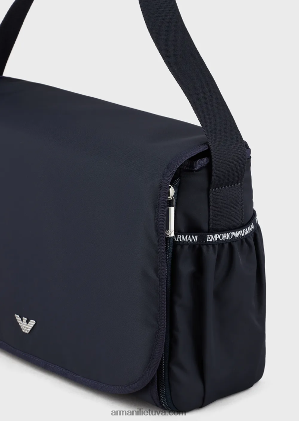 mergina tamsiai mėlyna Armani mumijos krepšio rinkinys su erelio lėkšte 02482X2665
