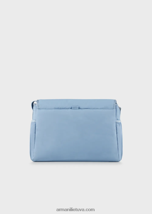 mergina žydros spalvos Armani mumijos krepšio rinkinys su erelio lėkšte 02482X2669