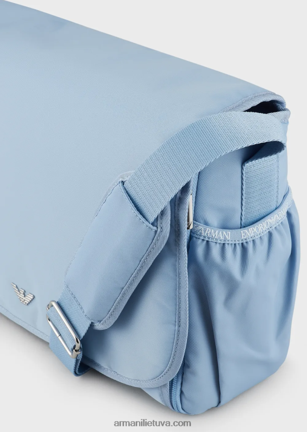 mergina žydros spalvos Armani mumijos krepšio rinkinys su erelio lėkšte 02482X2669