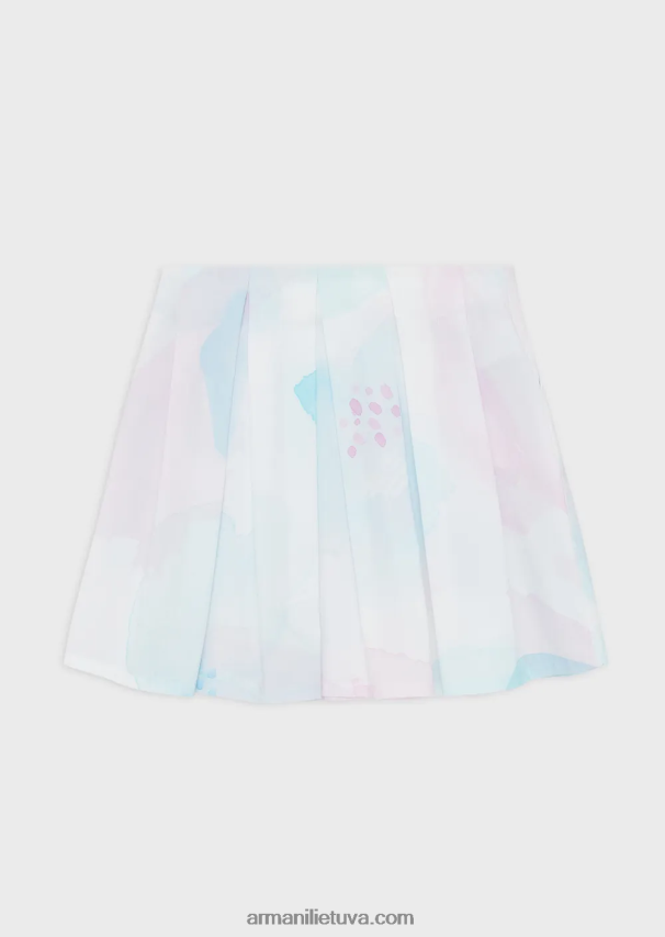 merginaArmani Poplino sijonas su akvareliniu gėlių raštu 02482X2541