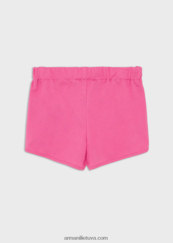mergina rožinis Armani ea crew Pique-jersey šortai su erelio pleistru 02482X2569