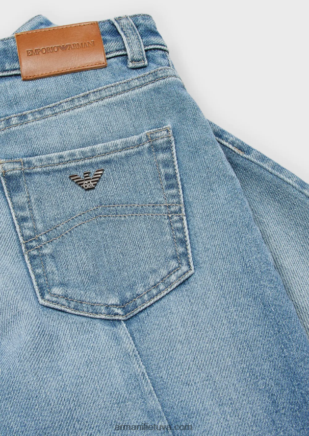 mergina tamsiai mėlyna Armani j31 elastingi džinsai 02482X2575