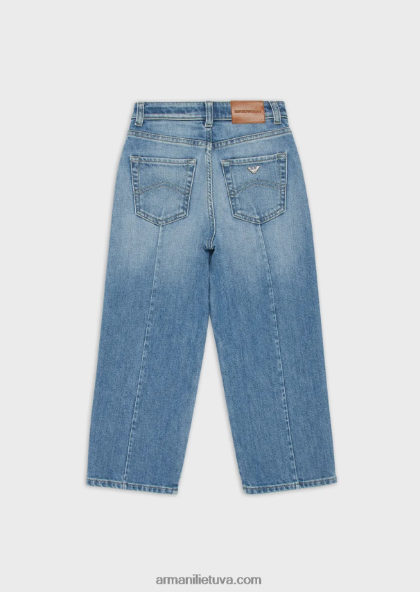 mergina tamsiai mėlyna Armani j31 elastingi džinsai 02482X2575
