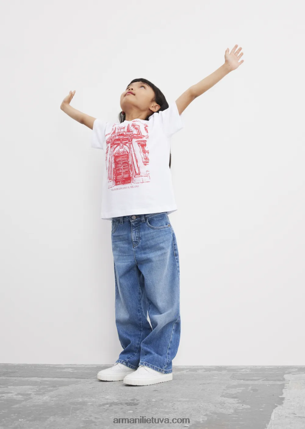 mergina tamsiai mėlyna Armani j31 elastingi džinsai 02482X2575