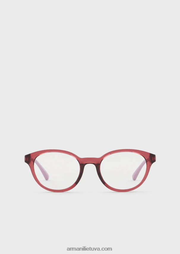 mergina bordo Armani apvalūs akiniai 02482X2601