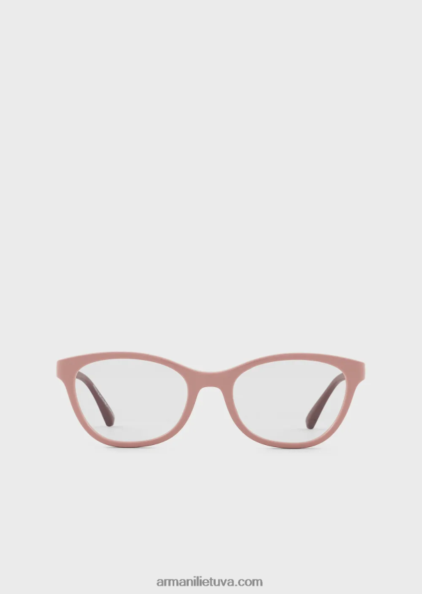 mergina rožinis Armani katės akių akiniai 02482X2587