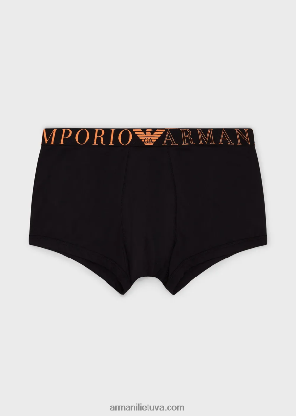 vyrųArmani mikropluošto boksinės kelnaitės su logotipu 02482X1778