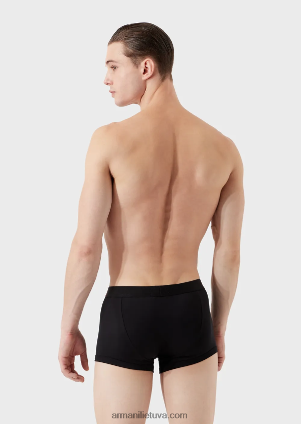 vyrųArmani mikropluošto boksinės kelnaitės su logotipu 02482X1778