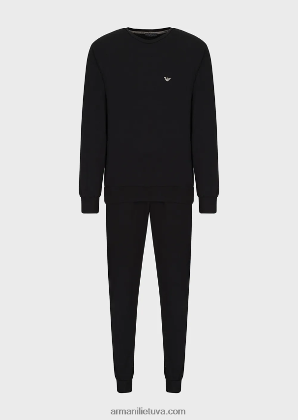 vyrųArmani poilsio aprangos komplektas su megztiniais su siauru kaklu 02482X1815